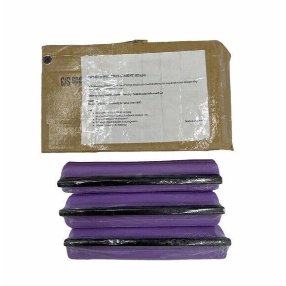 Sweep And Mop Replacement Head Heads New 3 Box Purple Cleaning # 19697 - Picture 1 of 2